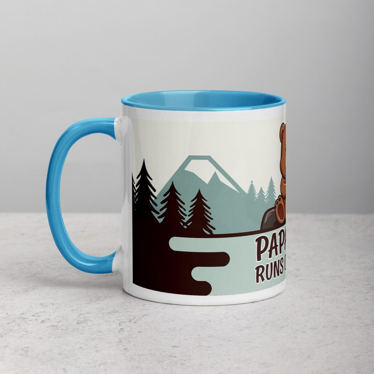Papa Bear Runs on Coffee Fathers Day Mug - Image 14