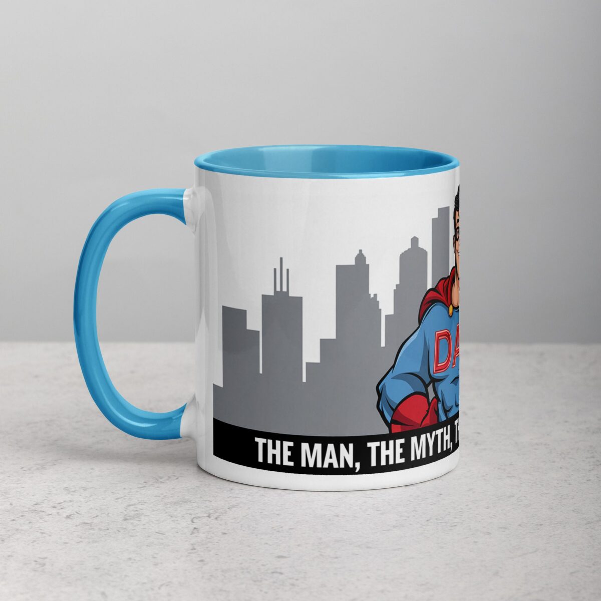 The Man, The Myth, The Legend... and His Coffee Dad Superhero Mug - Image 14