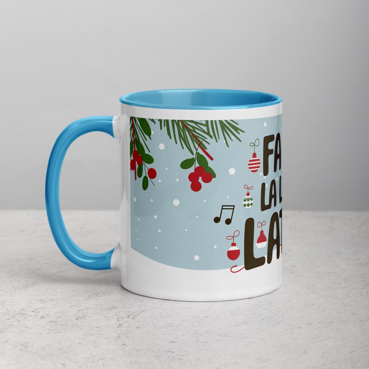 Fa La La La Latte! Coffee Christmas Mug - Image 14