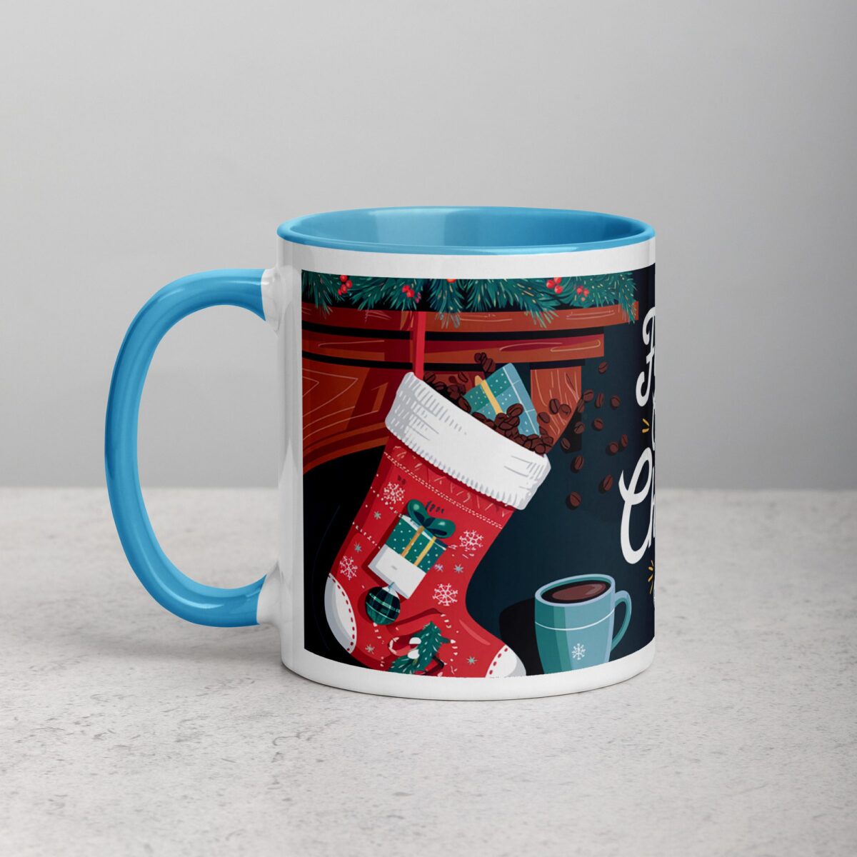 Fueled by Coffee and Christmas Spirit Mug - Image 14