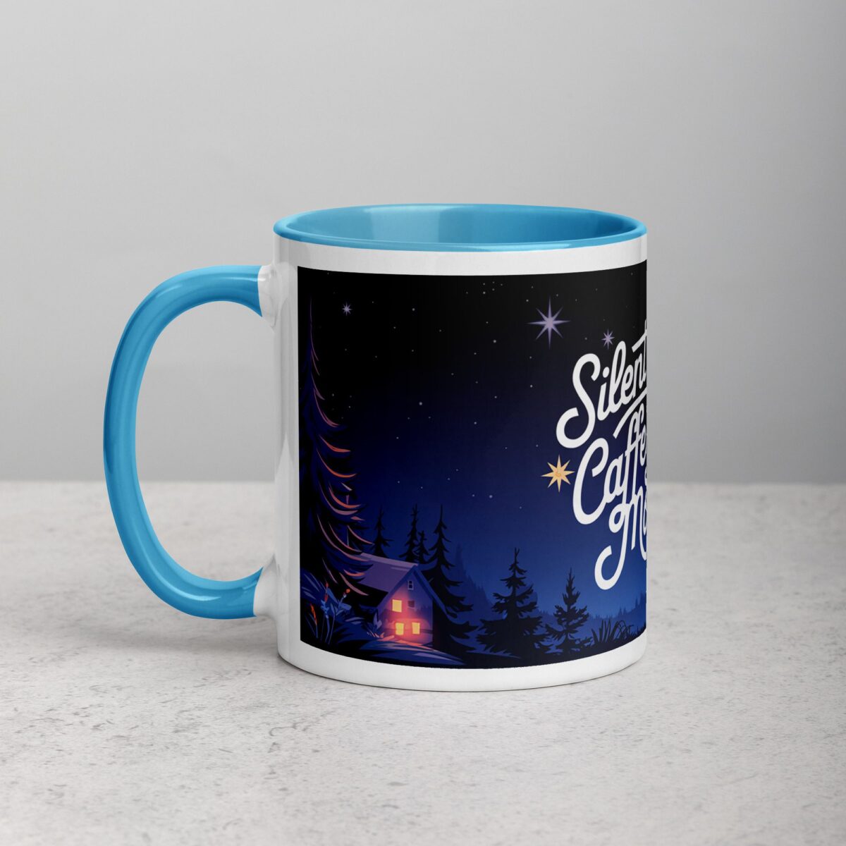 Silent Night, Caffeinated Morning Coffee Mug - Image 14