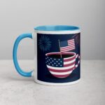Caffeinated and Free 4th of July Coffee Mug - Image 14