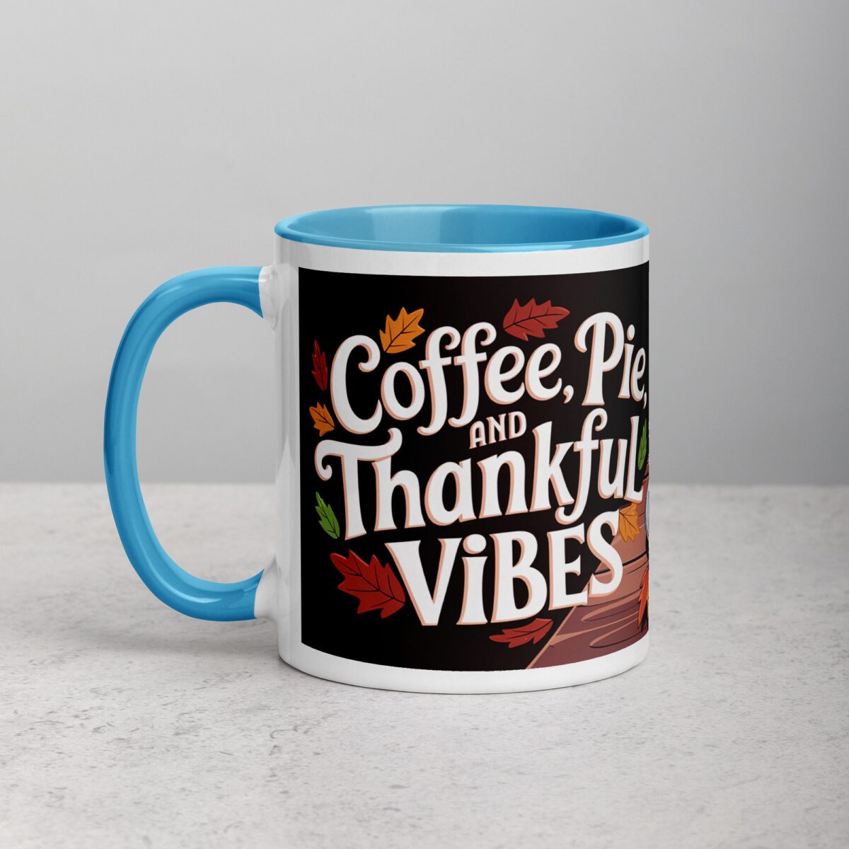 Coffee, Pie, & Thankful Vibes Mug - Image 14