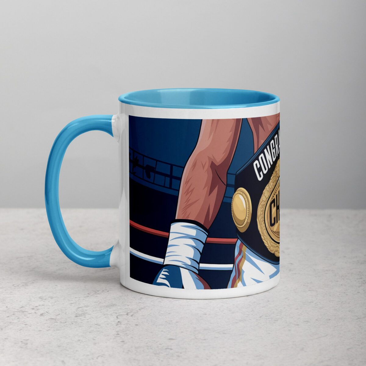 Congratulations Champ Boxing Coffee Mug & Tea Cup - Image 14