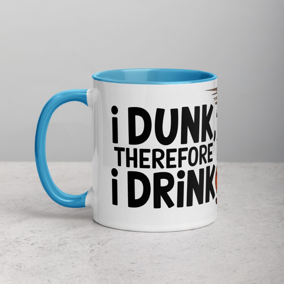 I Dunk, Therefore I Drink Basketball Coffee Mug - Image 14