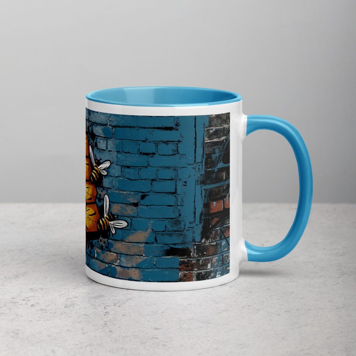 Honeycomb Bee Graffiti Coffee Mug & Tea Cup - Image 15