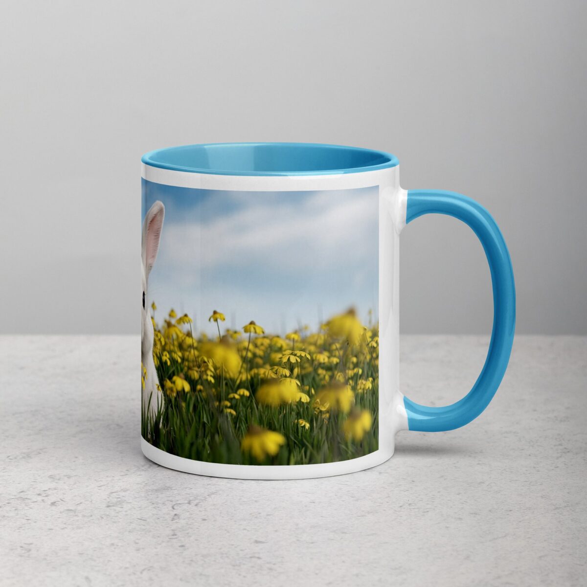 Bunny with Flowers Coffee Mug & Tea Cup - Image 15