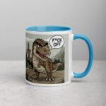 Middle Finger Dinosaur Coffee Mug & Tea Cup - Image 15