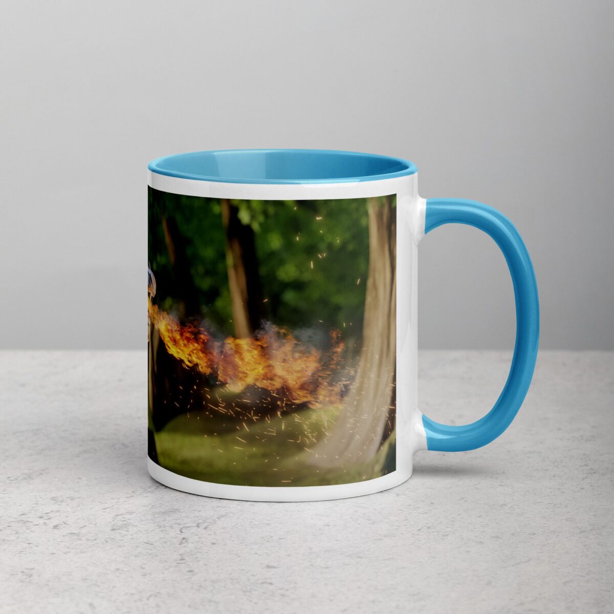 Dragon Spitting Fire 3D Coffee Mug & Tea Cup - Image 15