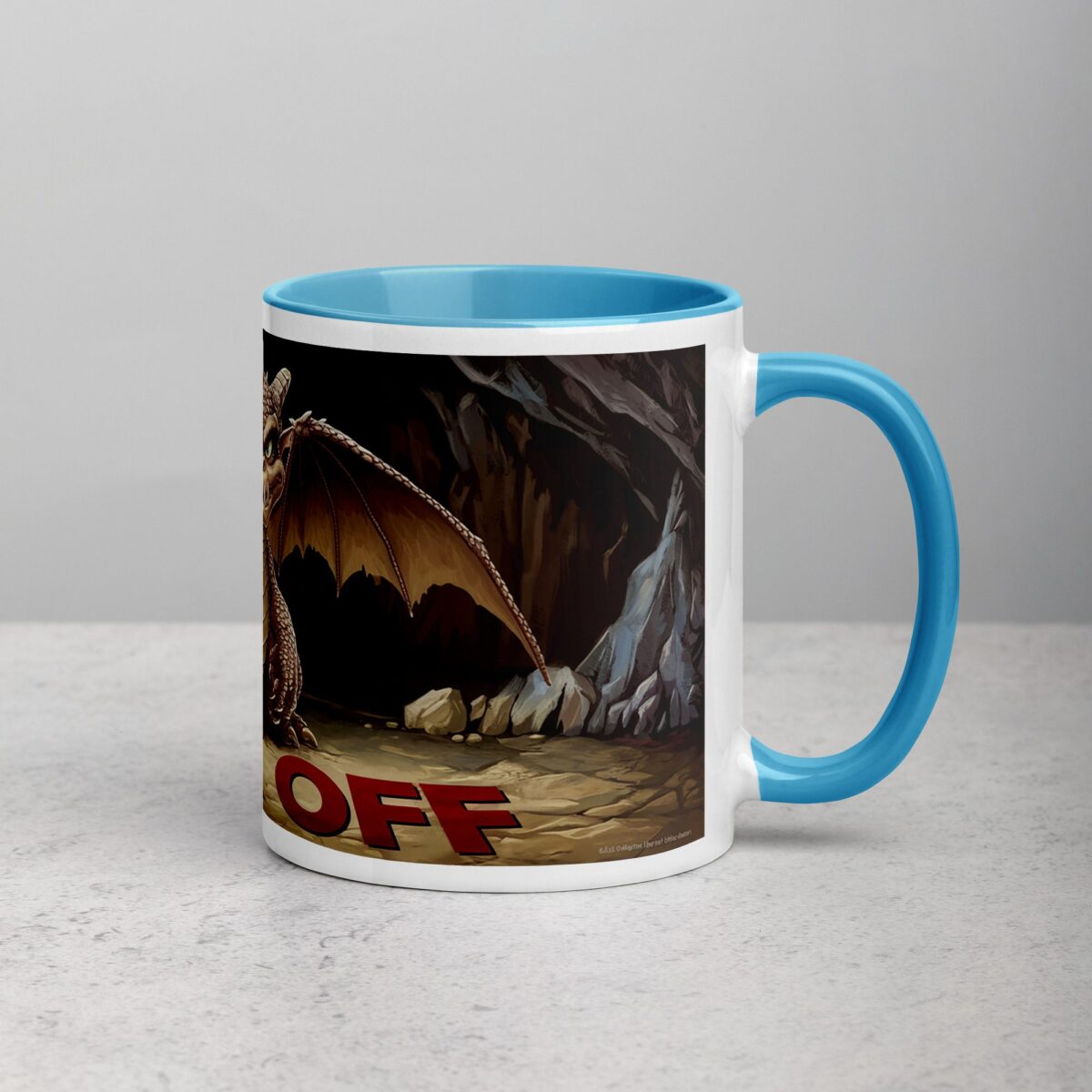 Middle Finger Dragon Coffee Mug & Tea Cup - Image 15