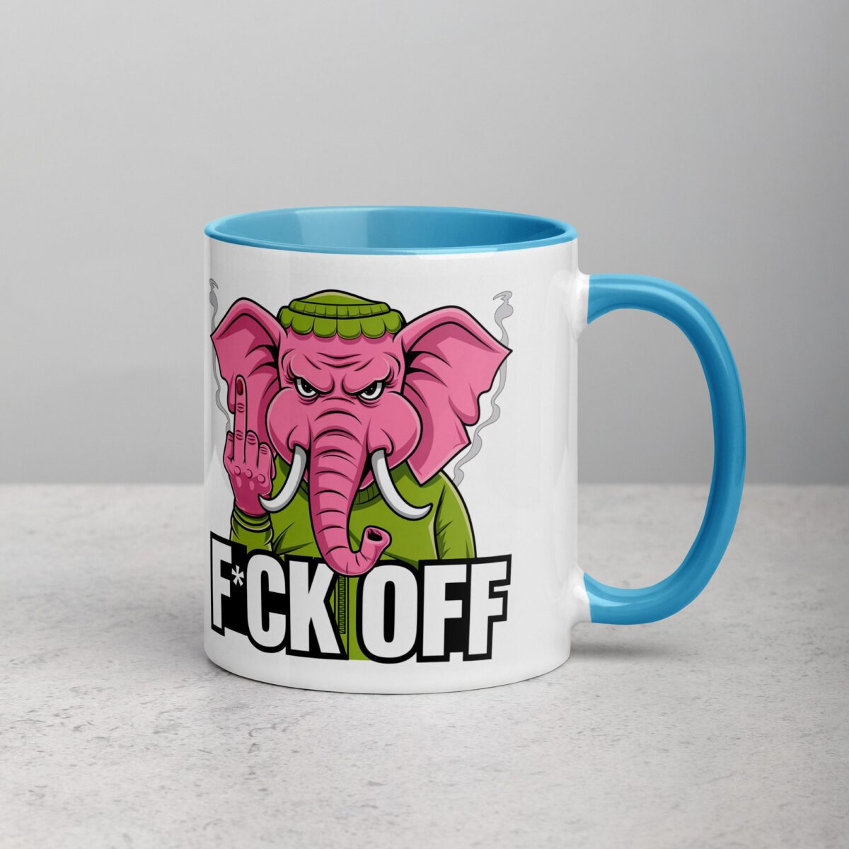 Elephant Middle Finger Coffee Mug & Tea Cup - Image 15