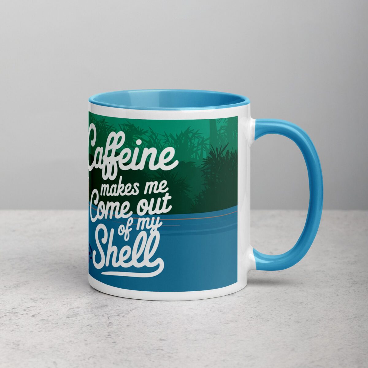 Caffeine Makes Me Come Out of My Shell Turtle Mug - Image 15