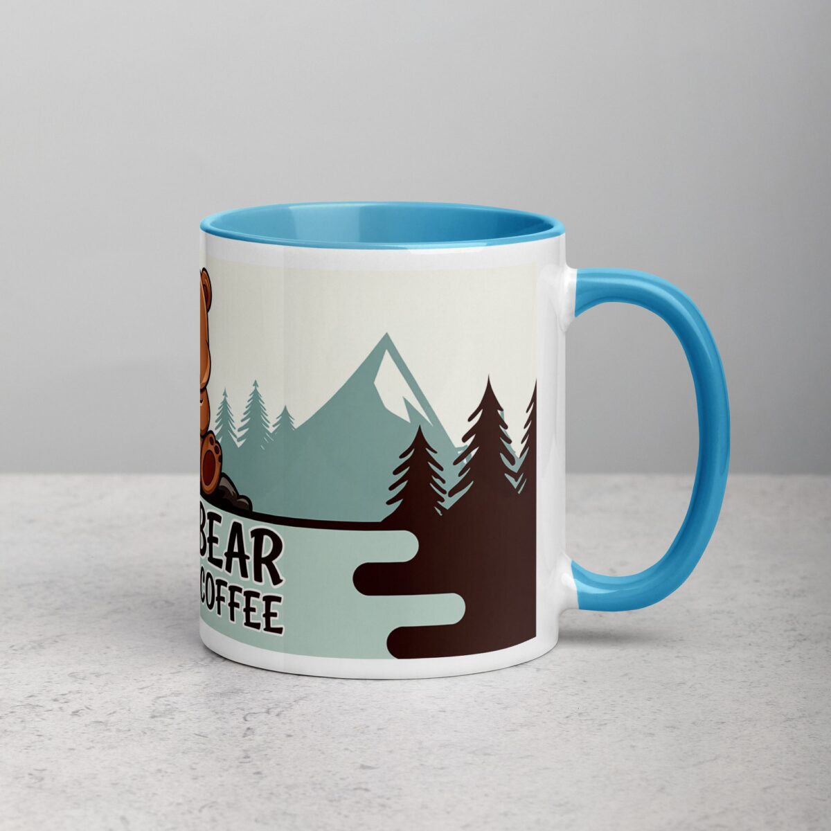 Papa Bear Runs on Coffee Fathers Day Mug - Image 15