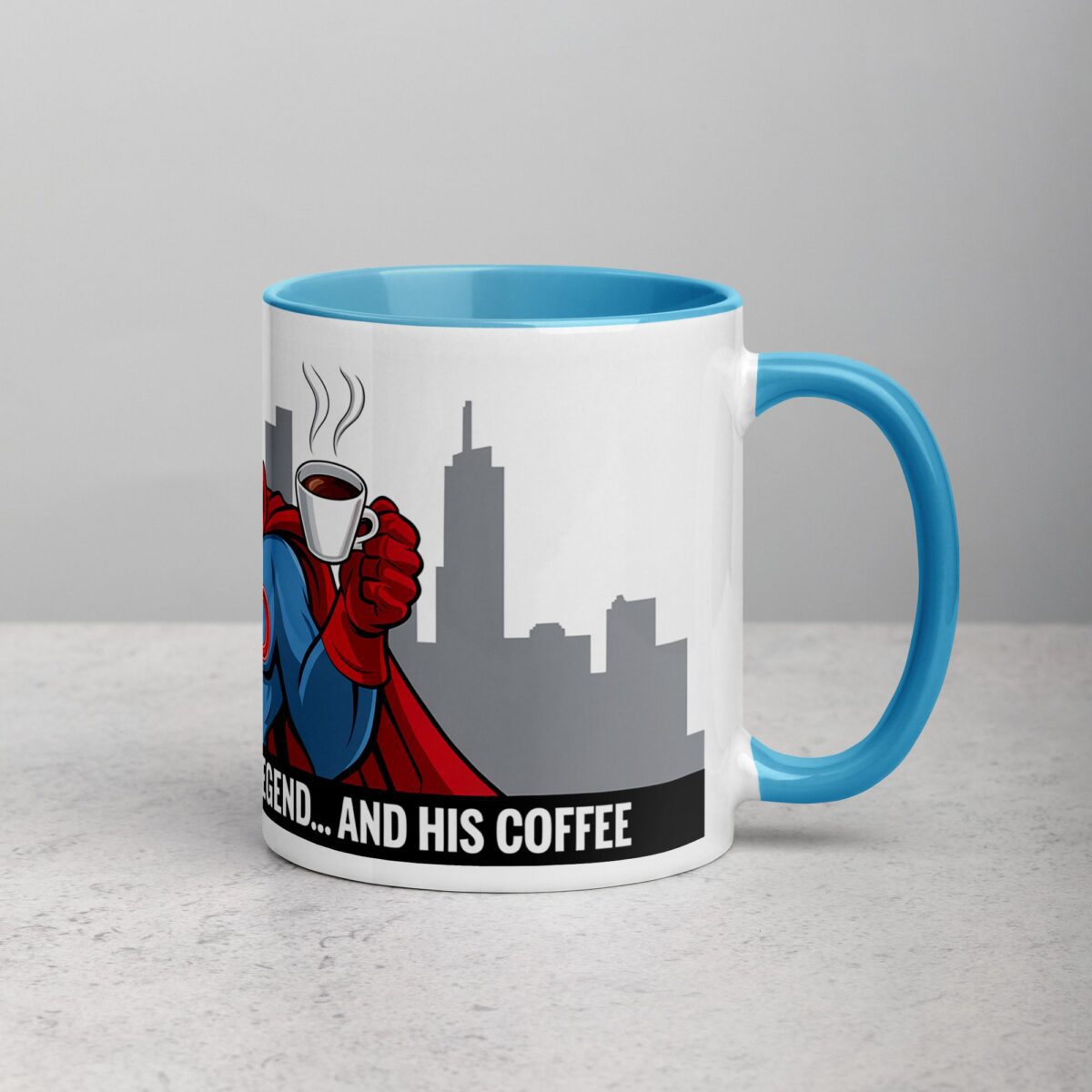 The Man, The Myth, The Legend... and His Coffee Dad Superhero Mug - Image 15
