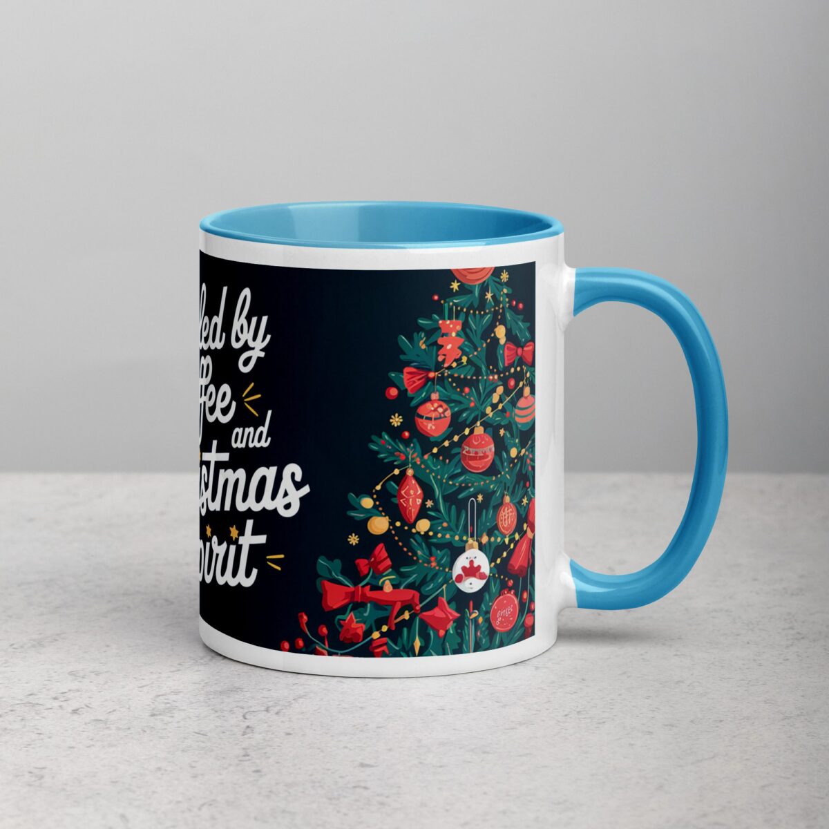 Fueled by Coffee and Christmas Spirit Mug - Image 15