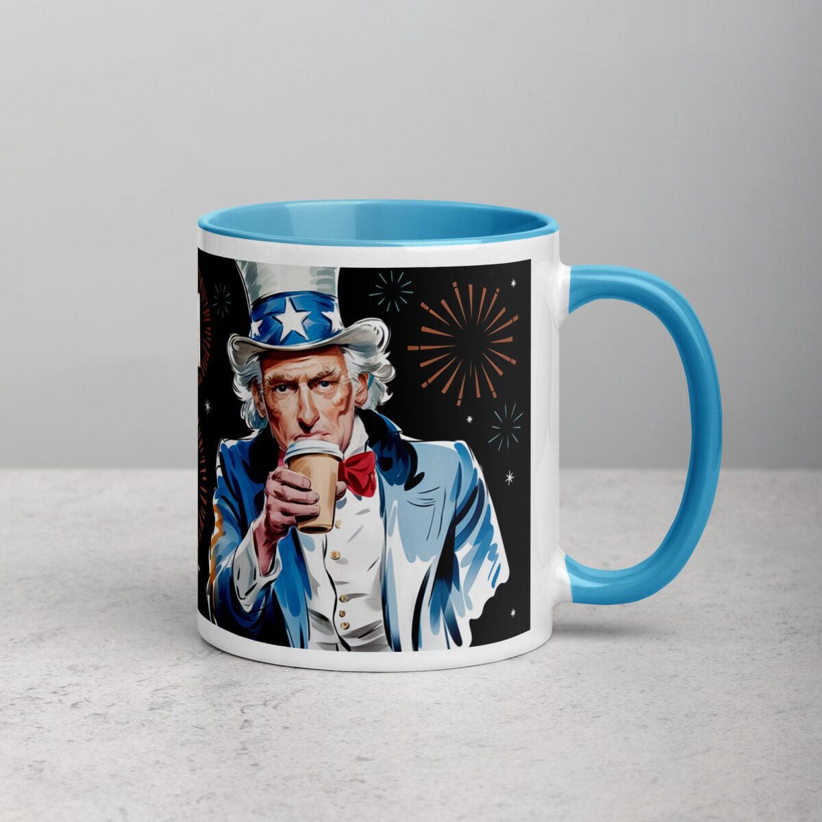 Uncle Sam Runs on Coffee Mug - Image 15