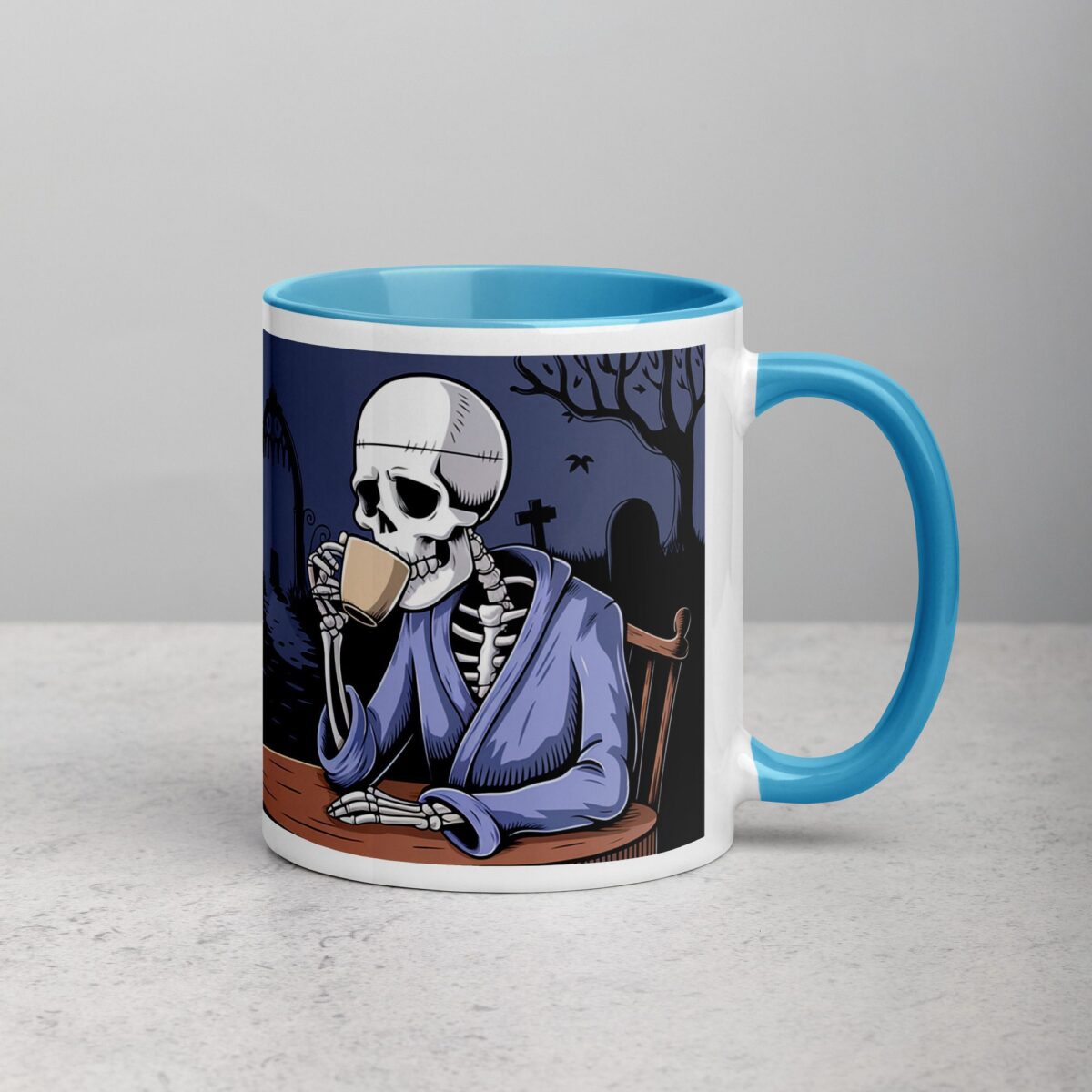 Death Before Decaf Halloween Coffee Mug - Image 15
