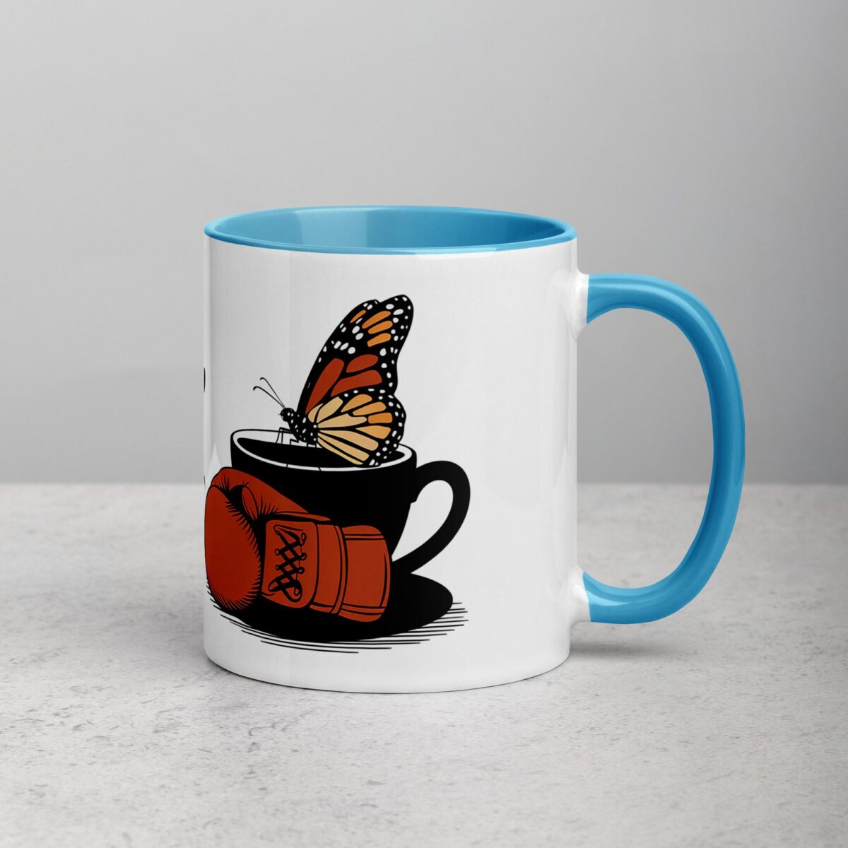 Float Like a Butterfly, Sip Like a Champ Coffee & Tea Mug - Image 15