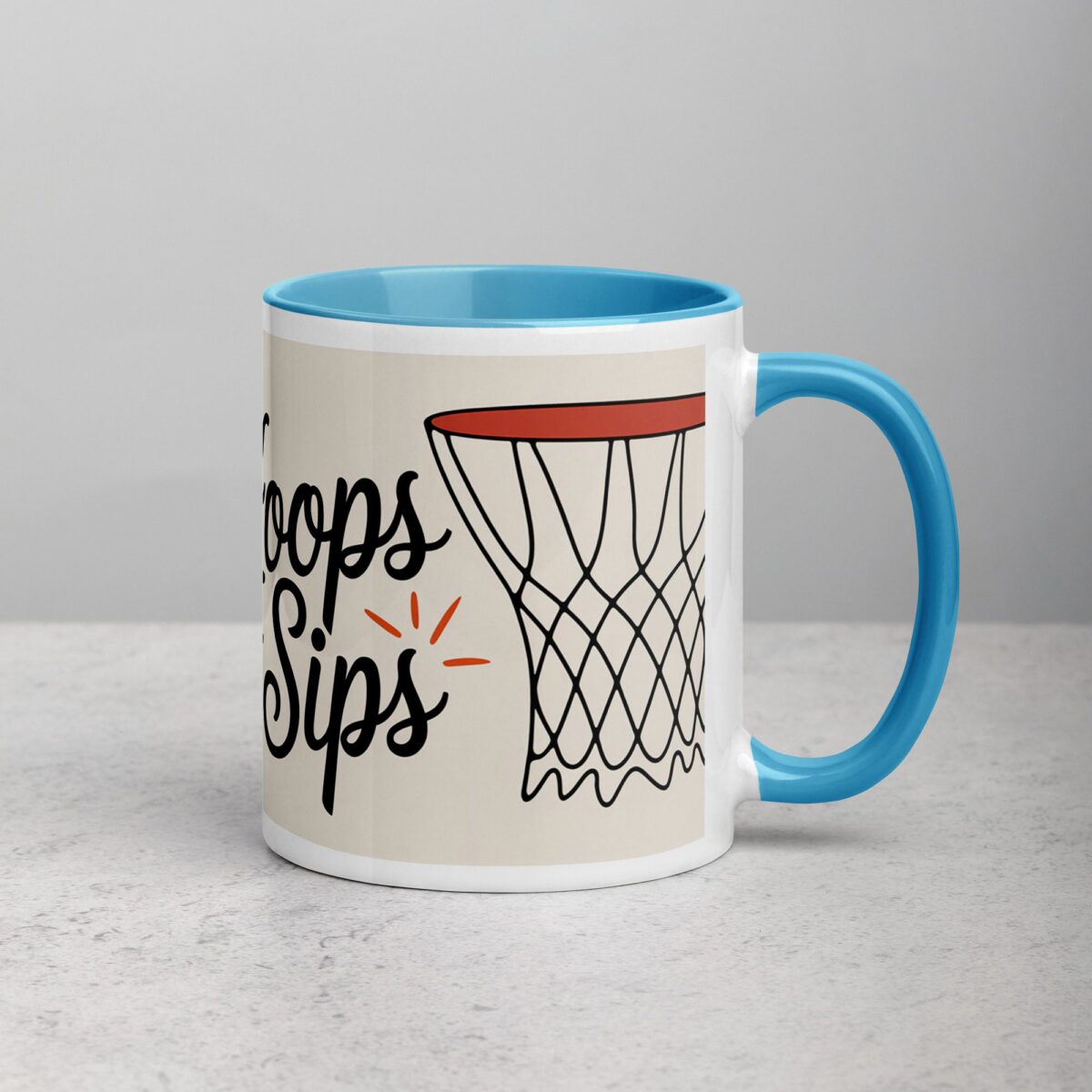Hoops & Sips Basketball Coffee Mug & Tea Cup - Image 15