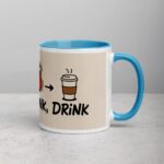 Dribble, Dunk, Drink Basketball Coffee Mug & Tea Cup - Image 15