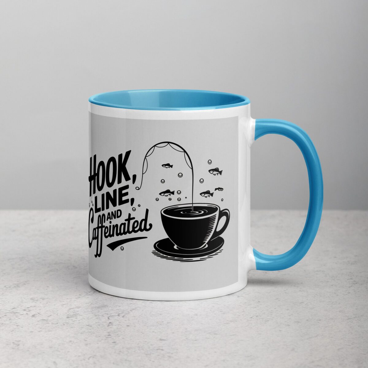 Hook, Line, and Caffeinated Fishing Mug - Image 15