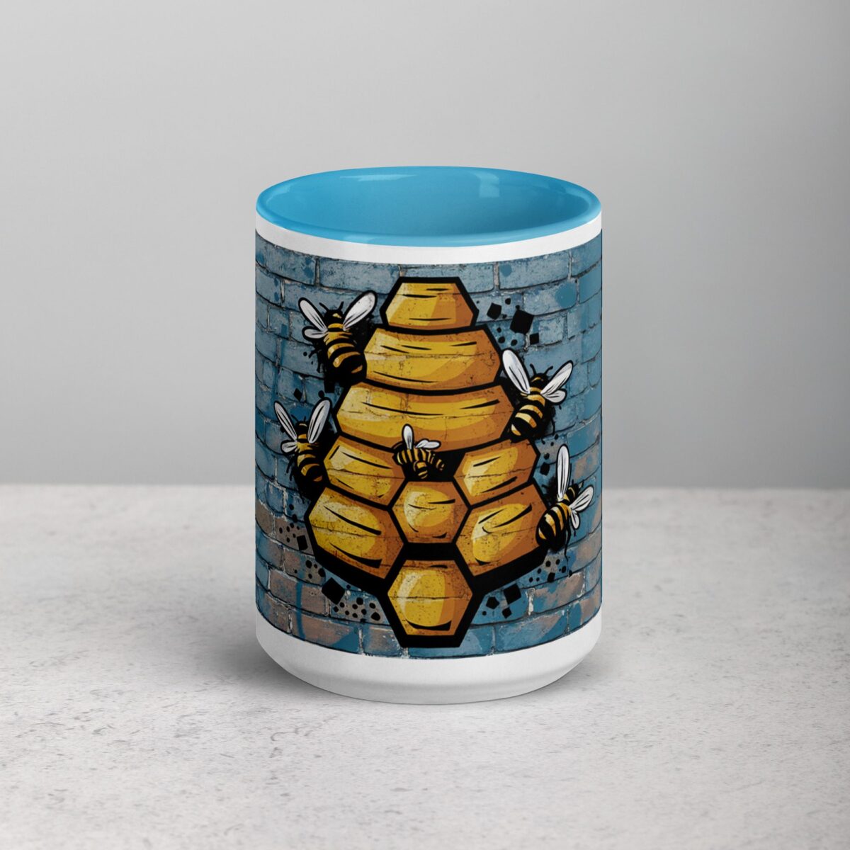 Honeycomb Bee Graffiti Coffee Mug & Tea Cup - Image 16