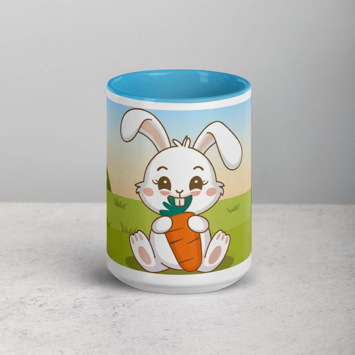 Bunny Rabbit Eating Carrot Coffee Mug & Tea Cup - Image 16