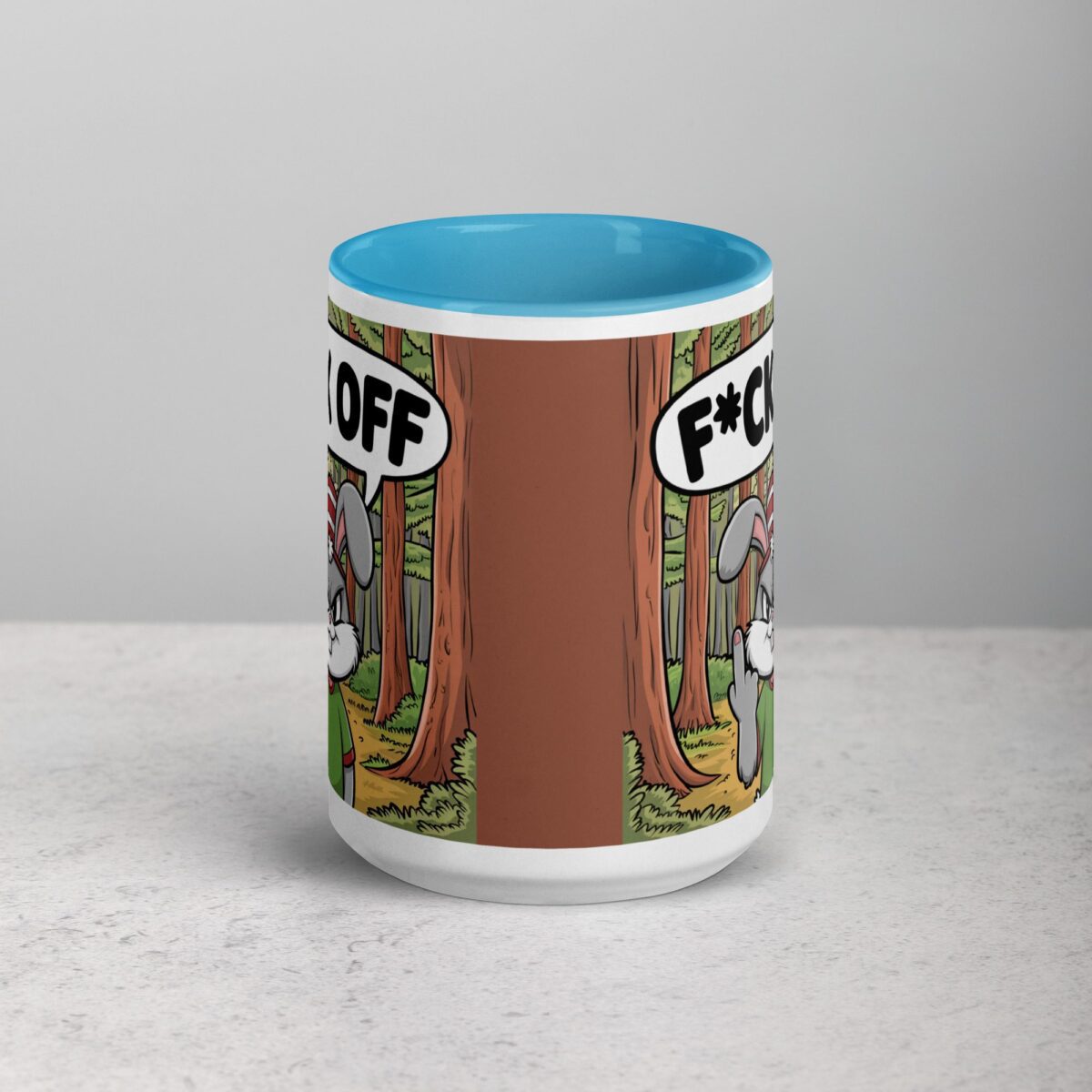 Bunny Rabbit Middle Finger Coffee Mug & Tea Cup - Image 16