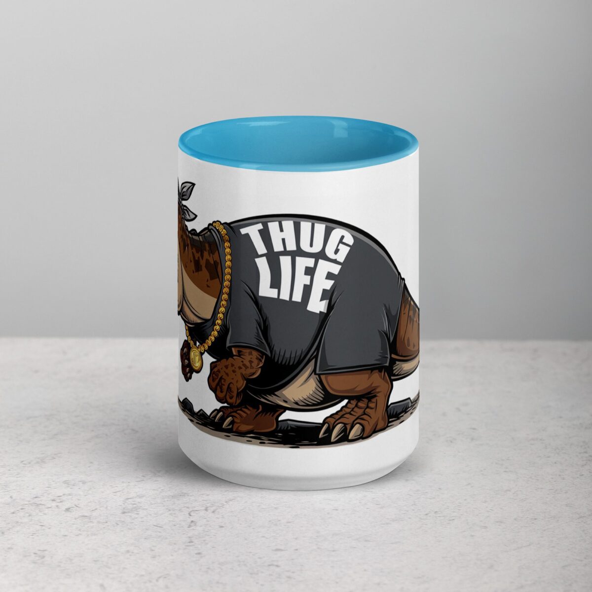 Thug Life Gangster Dinosaur Coffee Mug & Tea Cup - Image 16