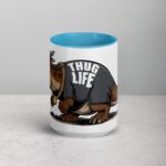 Thug Life Gangster Dinosaur Coffee Mug & Tea Cup - Image 16