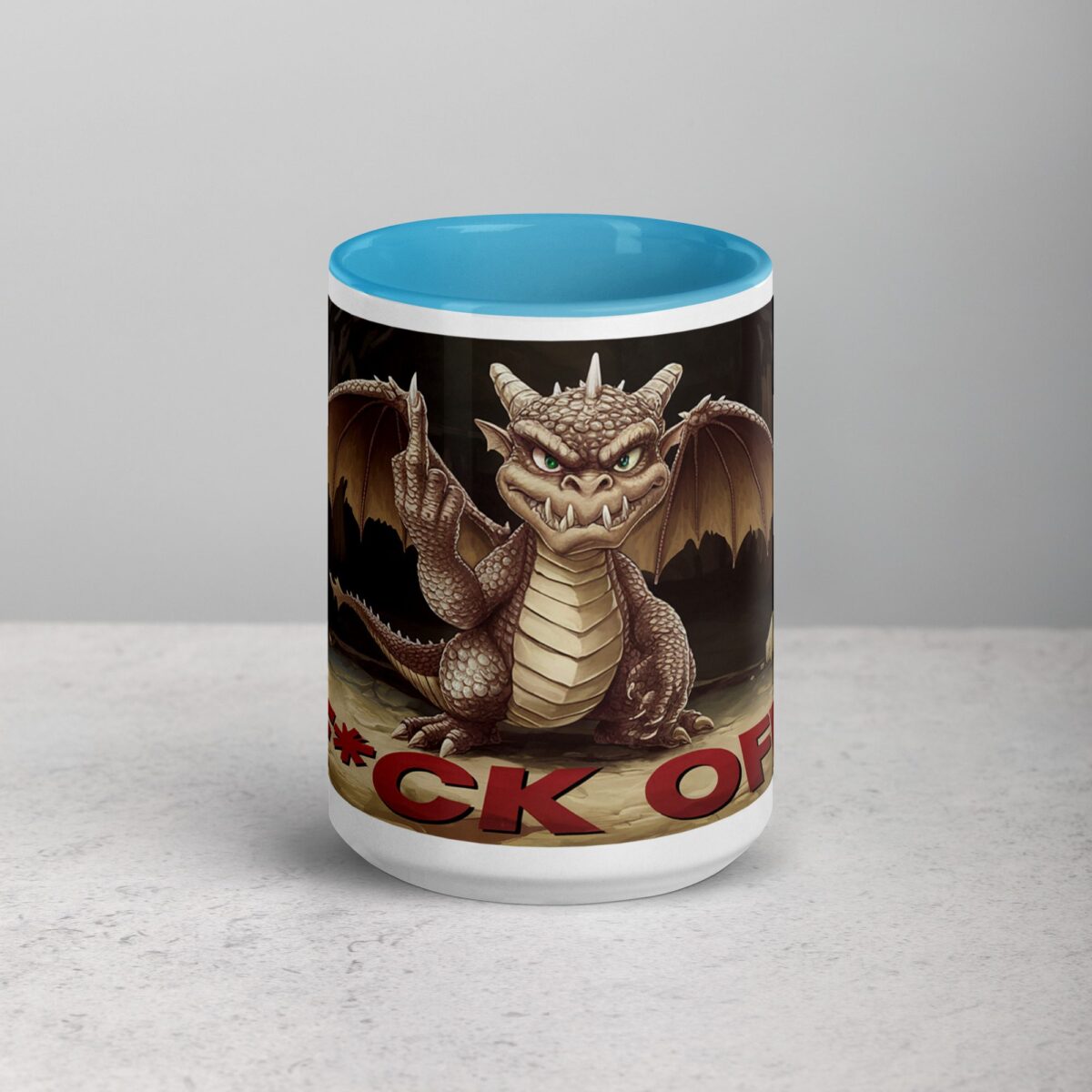 Middle Finger Dragon Coffee Mug & Tea Cup - Image 16