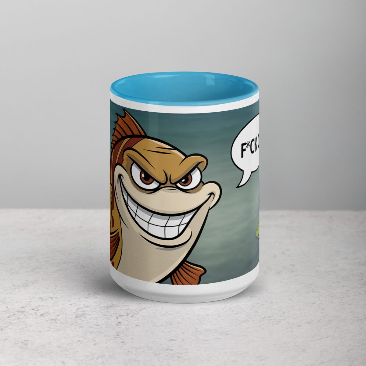 Middle Finger Fish Coffee Mug & Tea Cup - Image 16