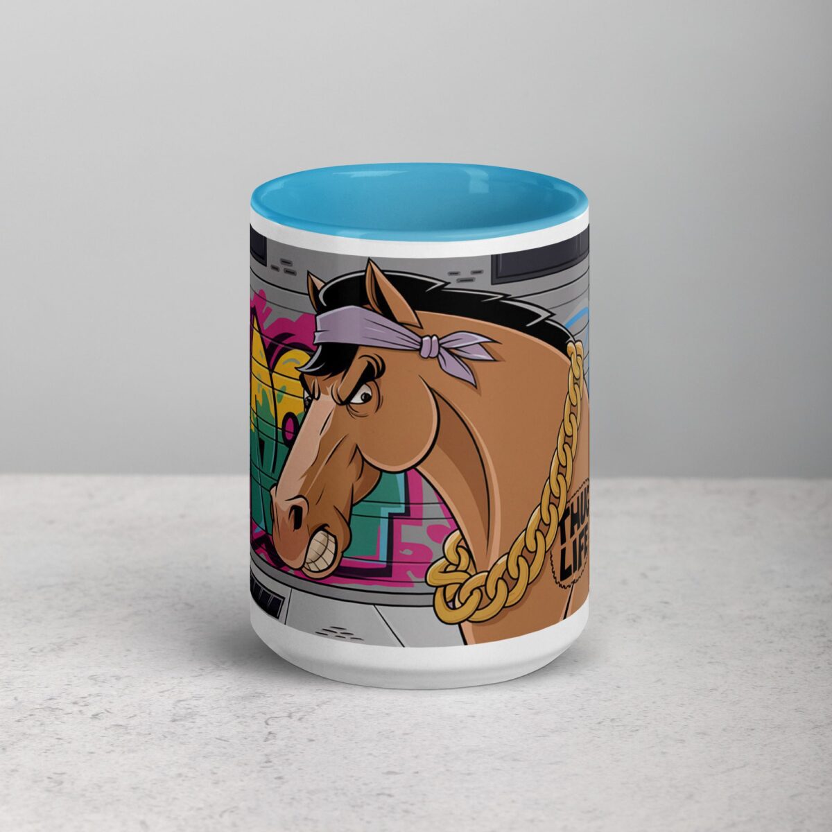 Thug Life Gangster Horse Coffee Mug & Tea Cup - Image 16