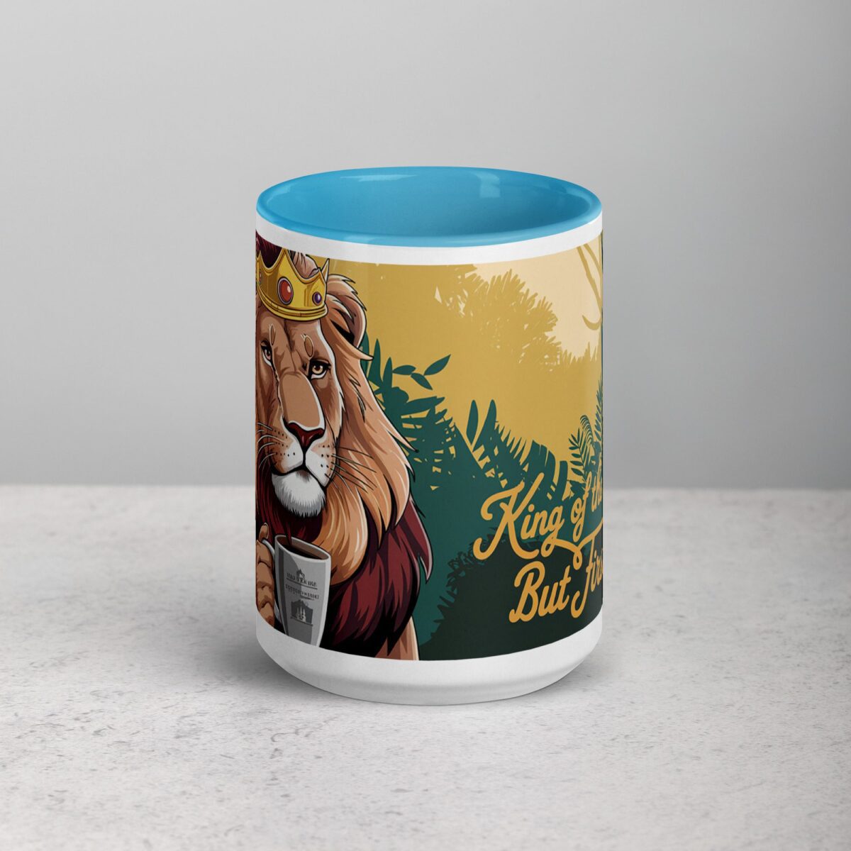 King of the Jungle But Coffee First Lion Mug - Image 16