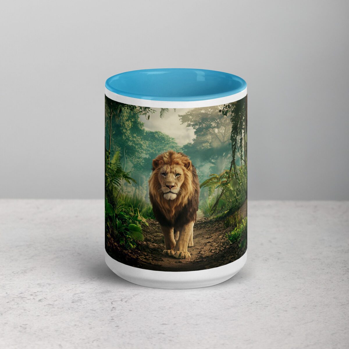 Majestic Lion Walking Through Jungle Mug - Image 16