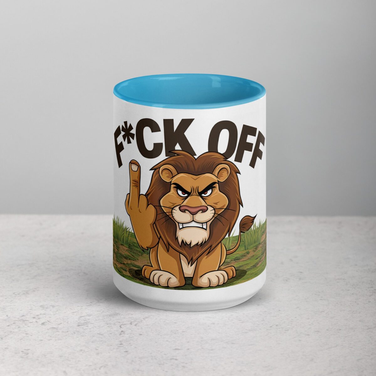 Middle Finger Lion Coffee Mug & Tea Cup - Image 16