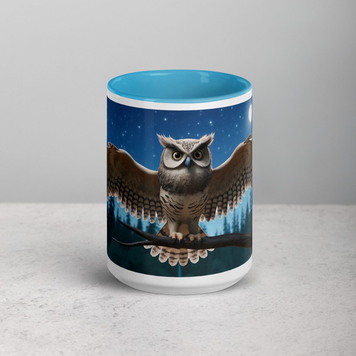 Owl Under Moonlight Coffee Mug & Tea Cup - Image 16