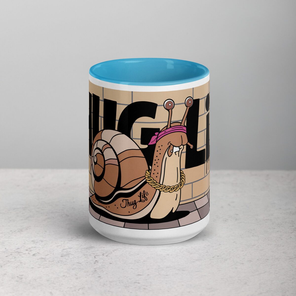 Thug Life Gangster Snail Coffee Mug & Tea Cup - Image 16