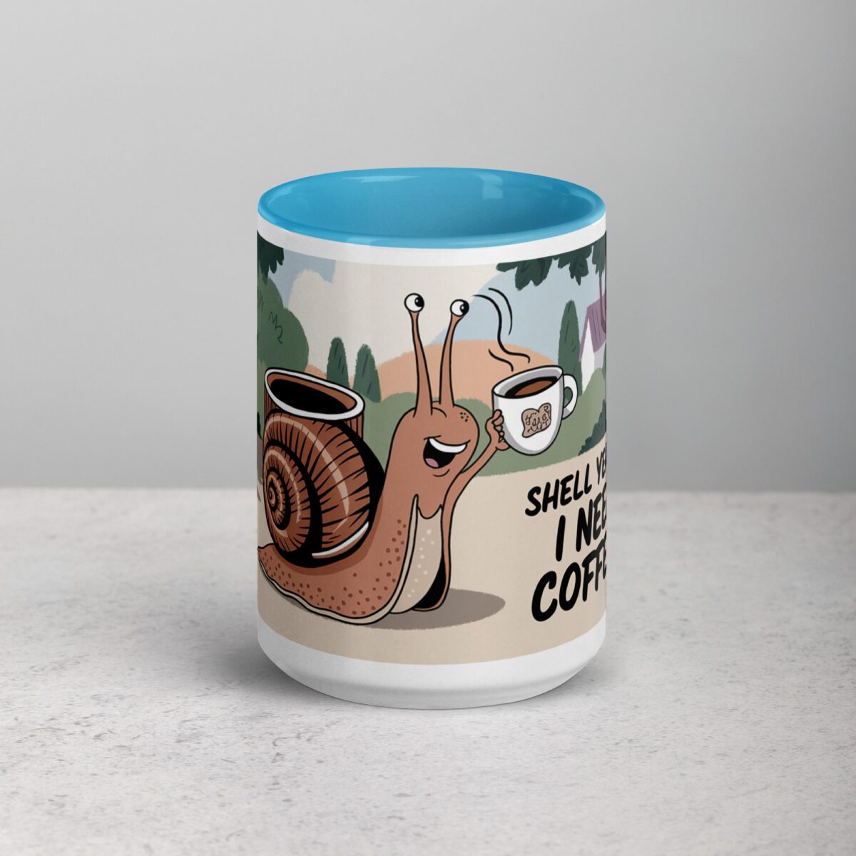 Shell Yeah, I Need Coffee! Snail Mug - Image 16