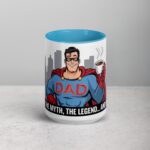The Man, The Myth, The Legend... and His Coffee Dad Superhero Mug - Image 16