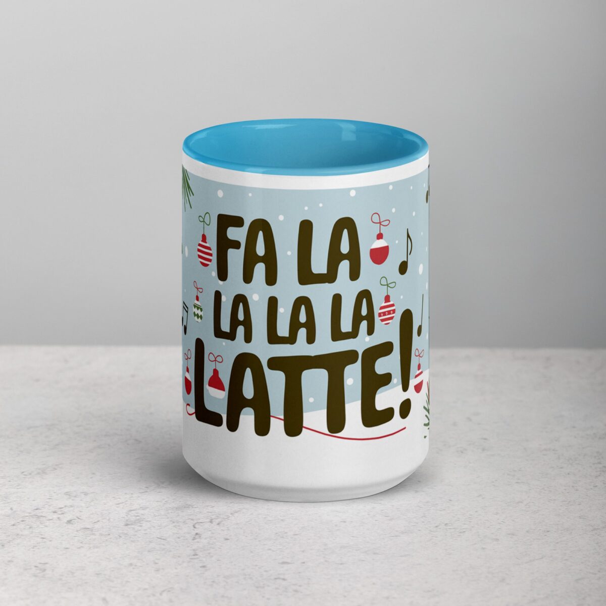 Fa La La La Latte! Coffee Christmas Mug - Image 16