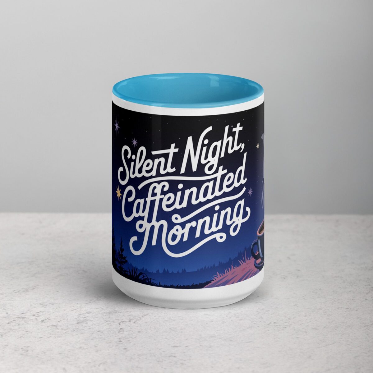 Silent Night, Caffeinated Morning Coffee Mug - Image 16
