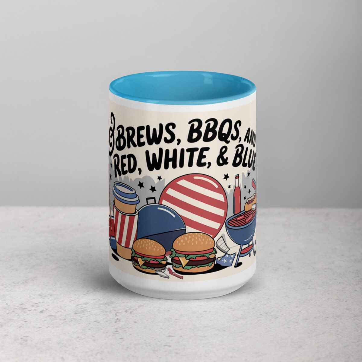 Brews, BBQs, & Red, White, & Blue Coffee Mug - Image 16