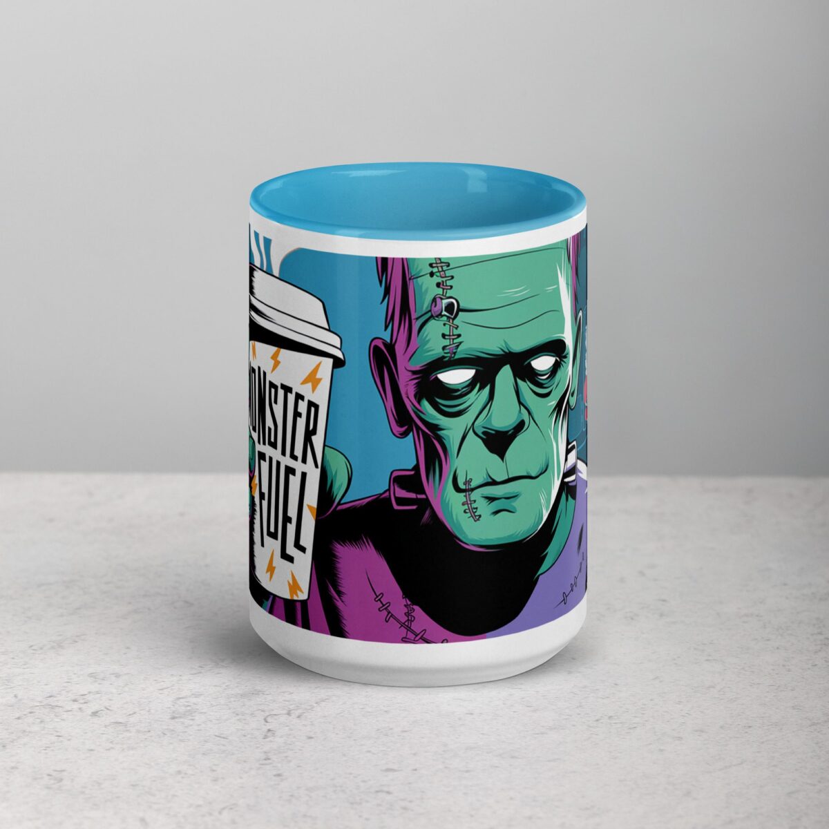 Monster Fuel Frankenstein Halloween Coffee Mug - Image 16