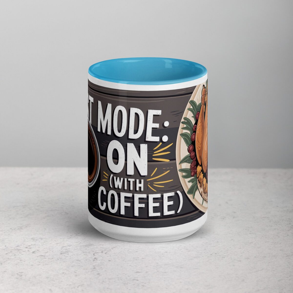 Feast Mode: ON (With Coffee) Thanksgiving Mug - Image 16