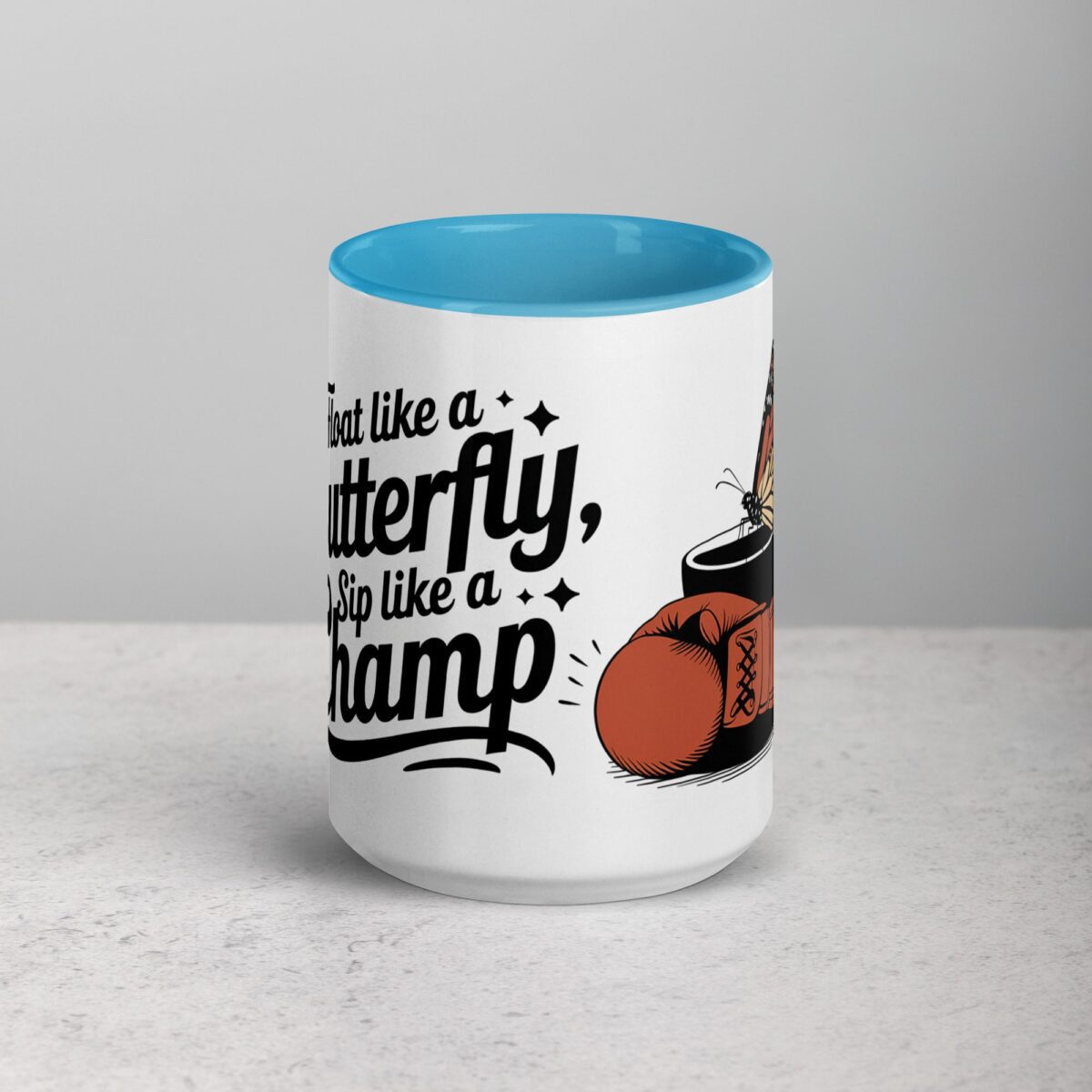 Float Like a Butterfly, Sip Like a Champ Coffee & Tea Mug - Image 16