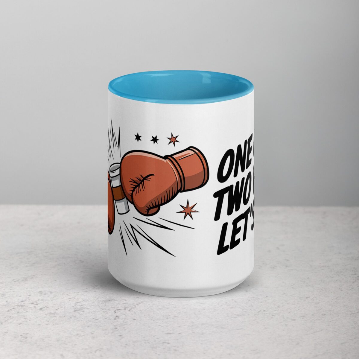 One Cup, Two Fists, Let’s Go! Boxing Coffee Mug - Image 16