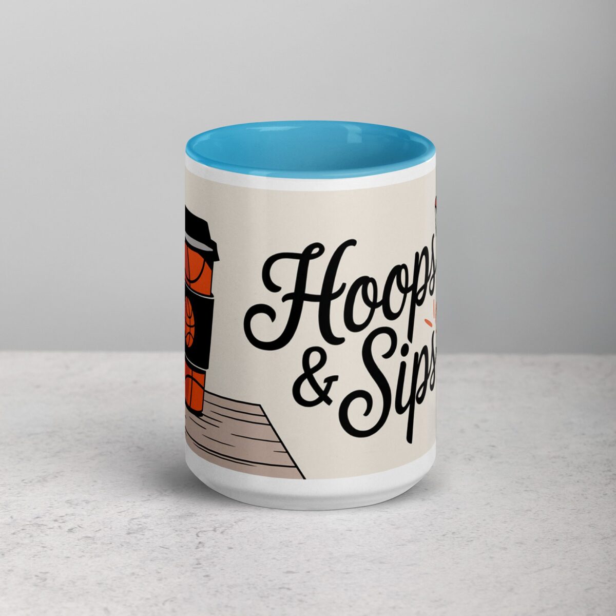 Hoops & Sips Basketball Coffee Mug & Tea Cup - Image 16
