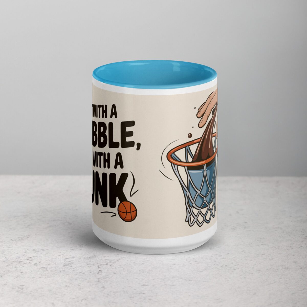 Start with a Dribble, End with a Dunk Basketball Mug - Image 16
