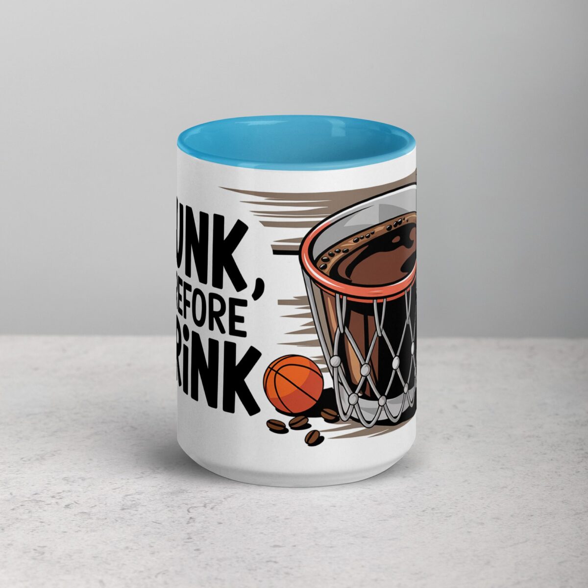 I Dunk, Therefore I Drink Basketball Coffee Mug - Image 16